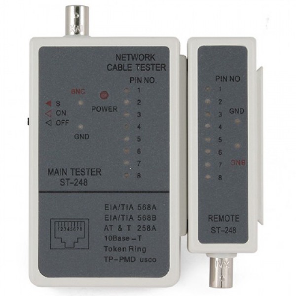 CABLEXPERT CABLE TESTER FOR RJ-45 AND RG-58 CABLES