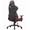 GEMBIRD GAMING CHAIR LEATHER BLACK/RED