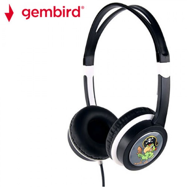 GEMBIRD KIDS HEADPHONES WITH VOLUME LIMITER BLACK