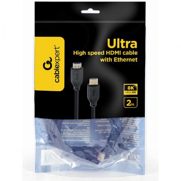 CABLEXPERT Ultra High speed HDMI cable with Ethernet, 8K select series, 2M