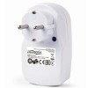 ENERGENIE 2-PORT USB CHARGER WITH PASS-THROUGHT AC SOCKET 2.1A WHITE