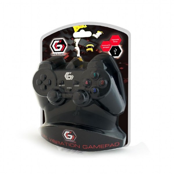 GEMBIRD DUAL USB 2.0 VIBRATION GAMEPAD FOR PC