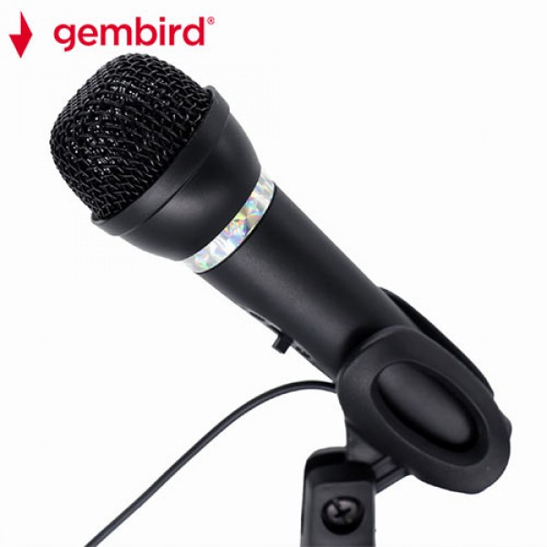 GEMBIRD CONDENSER MICROPHONE WITH DESK-STAND BLACK