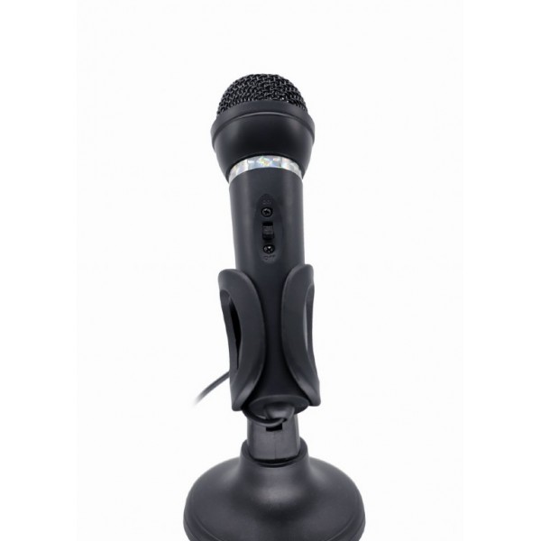 GEMBIRD CONDENSER MICROPHONE WITH DESK-STAND BLACK