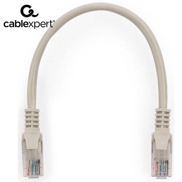 CABLEXPERT CAT5e UTP PATCH CORD GREY 0,25M