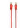 CABLEXPERT CAT5e UTP PATCH CORD RED 0,25M