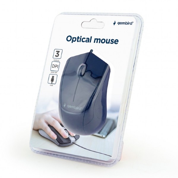 GEMBIRD OPTICAL MOUSE BLACK