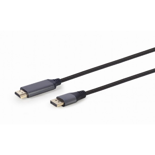 CABLEXPERT DISPLAYPORT TO HDMI CABLE PREMIUM SERIES 4K 1,8M RETAIL PACK