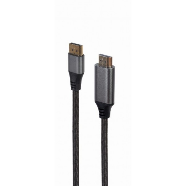 CABLEXPERT DISPLAYPORT TO HDMI CABLE PREMIUM SERIES 4K 1,8M RETAIL PACK