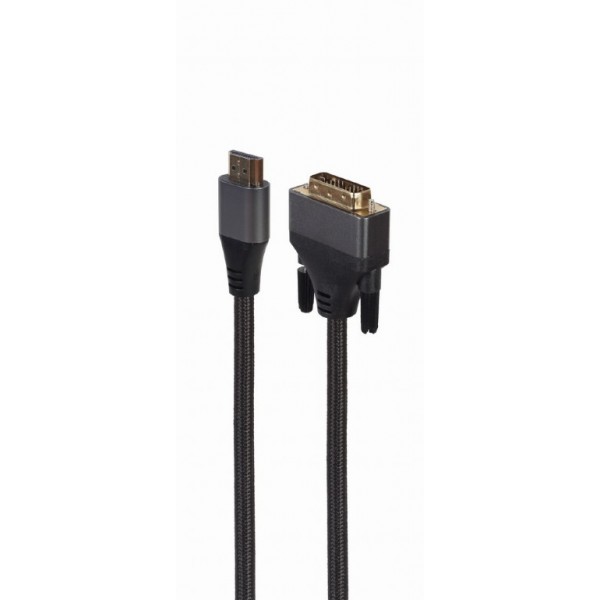 CABLEXPERT HDMI TO DVI CABLE PREMIUM SERIES 4K 1,8M RETAIL PACK