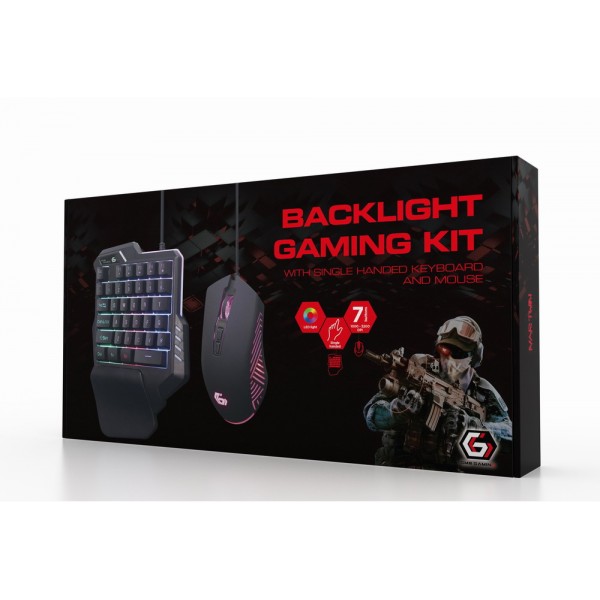 GEMBIRD 2-IN-1 BACKLIGHT USB GAMING DESKTOP KIT 'IVAR TWIN'