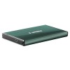 GEMBIRD USB 3.0 2.5' ENCLOSURE BRUSHED ALUMINUM GREEN