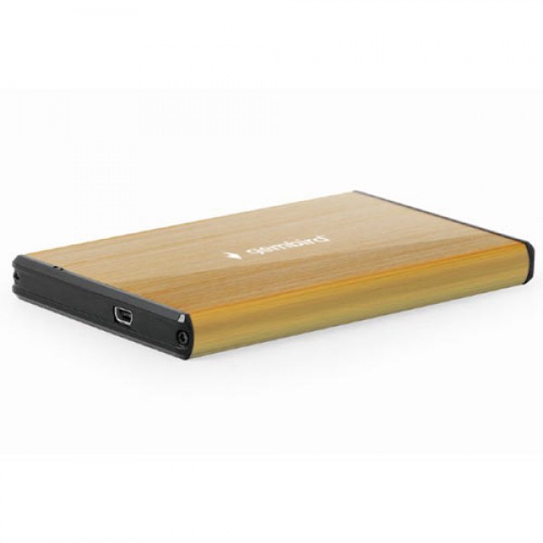 GEMBIRD USB 3.0 2.5' ENCLOSURE BRUSHED ALUMINUM GOLD