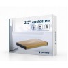 GEMBIRD USB 3.0 2.5' ENCLOSURE BRUSHED ALUMINUM GOLD