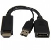 CABLEXPERT ACTIVE 4K HDMI TO DISPLAY PORT ADAPTER BLACK RETAIL PACK