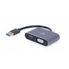 CABLEXPERT 4K USB TO HDMI + VGA DISPLAY ADAPTER SPACE GREY RETAIL PACK