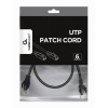 CABLEXPERT UTP CAT6 PATCH CORD 0,25M BLACK