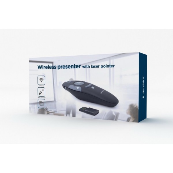 GEMBIRD WIRELESS PRESENTER WITH LASER POINTER