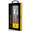 CABLEXPERT PREMIUM RUBBER LIGHTNING CHARGING AND DATA CABLE 1M RED RETAIL PACK