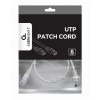 CABLEXPERT UTP CAT6 PATCH CORD 0.5M GREY