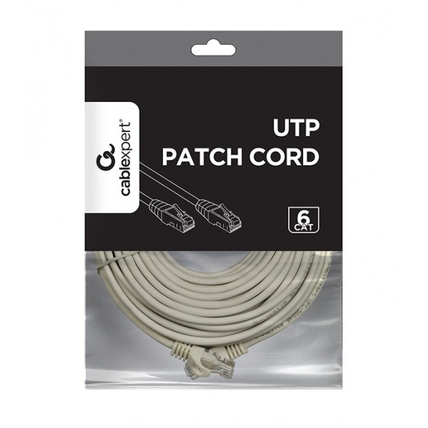 CABLEXPERT UTP CAT6 PATCH CORD 10M GREY