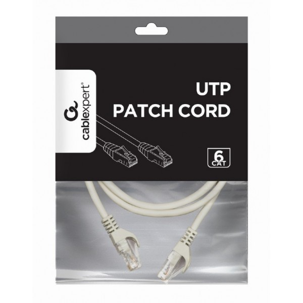 CABLEXPERT UTP CAT6 PATCH CORD 1M GREY