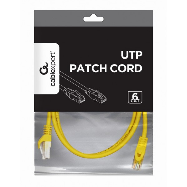 CABLEXPERT UTP CAT6 PATCH CORD 1M YELLOW