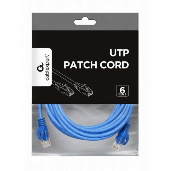 CABLEXPERT UTP CAT6 PATCH CORD 2M BLUE