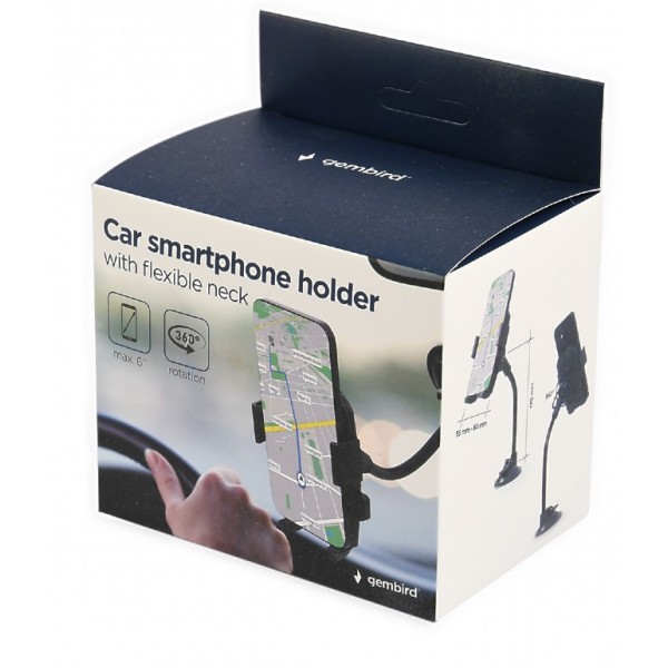 GEMBIRD CAR SMARTPHONE HOLDER WITH FLEXIBLE NECK