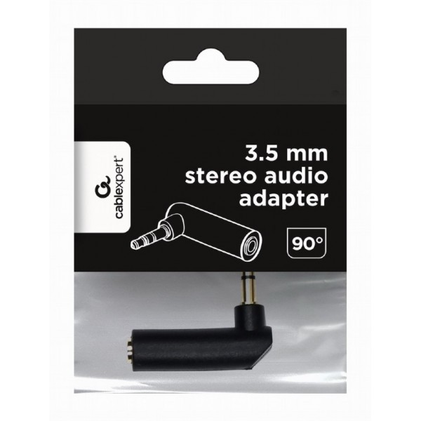 CABLEXPERT 3.5MM STEREO AUDIO RIGHT ANGLE ADAPTER 90°