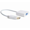 CABLEXPERT DISPLAYPORT TO VGA ADAPTER CABLE WHITE