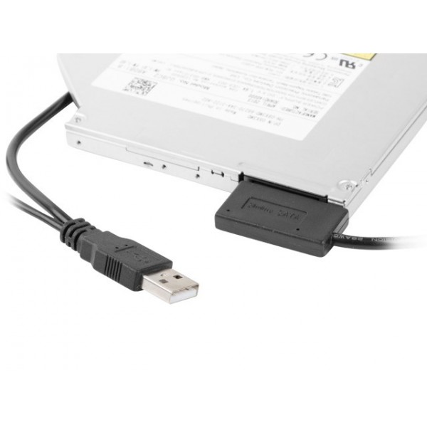 CABLEXPERT EXTERNAL USB TO SATA ADAPTER FOR SLIM SATA SSD, DVD