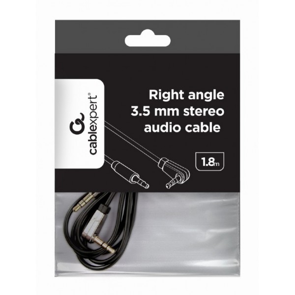 CABLEXPERT RIGHT ANGLE 3,5MM STEREO AUDIO CABLE 1,8M