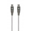 CABLEXPERT 60W TYPE-C PD PREMIUM CHARGING & DATA CABLE 1,5M SPACEGREY