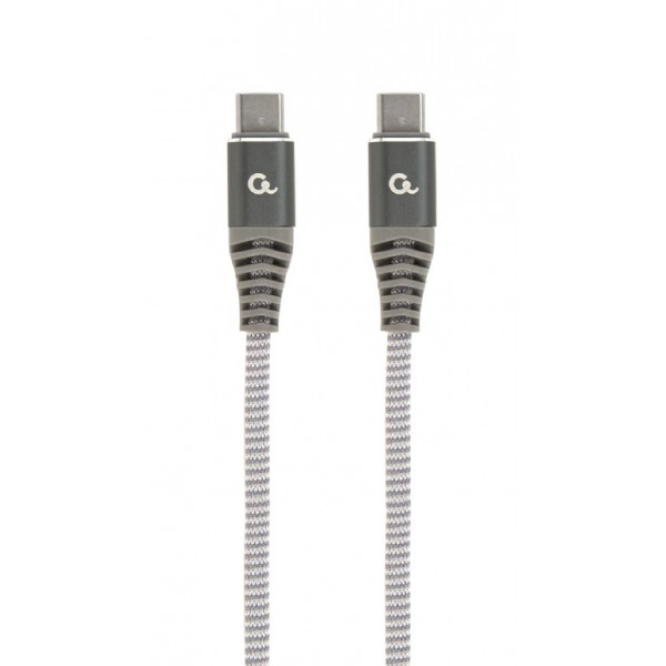 CABLEXPERT 60W TYPE-C PD PREMIUM CHARGING & DATA CABLE 1,5M SPACEGREY