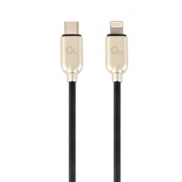 CABLEXPERT USB TYPE-C TO 8-PIN 18W CHARGING AND DATA CABLE 1M BLACK RETAIL PACK