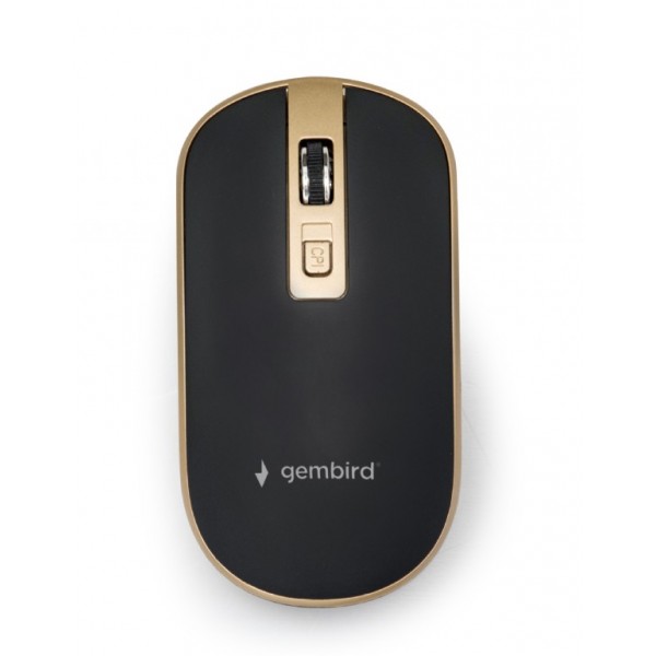 GEMBIRD WIRELESS OPTICAL MOUSE BLACK-GOLD