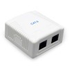 CABLEXPERT CAT6 UTP 2-PORT SURFACE MOUNT BOX