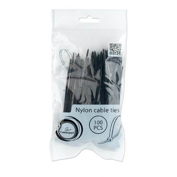 CABLEXPERT NYLON CABLE TIES 150x3,6MM UV RESISTANT (100PCS/BAG)