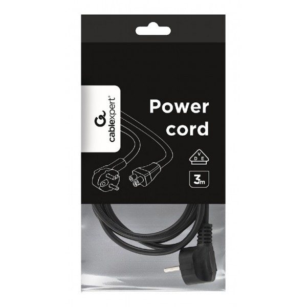 CABLEXPERT POWER CORD C5 VDE APROVED 3M