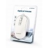 GEMBIRD USB WIRED OPTICAL MOUSE WHITE/SILVER