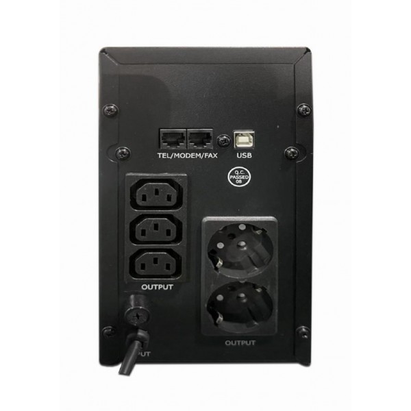 ENERGENIE UPS WITH USB AND LCD DISPLAY 2000 VA BLACK