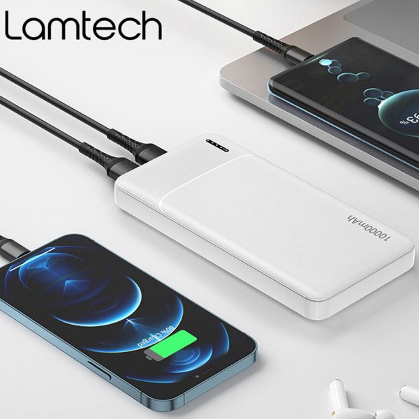 LAMTECH POWER BANK 10000MAH WHITE