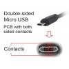 CABLEXPERT DOUBLE-SIDED MICRO-USB TO USB 2,0 AM CABLE 1,8M BLACK