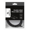 CABLEXPERT DOUBLE-SIDED MICRO-USB TO USB 2,0 AM CABLE 1,8M BLACK