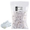 CABLEXPERT MODULAR PLUG 8P8C FOR SOLID CAT6 LAN CABLE 100PCS/BAG