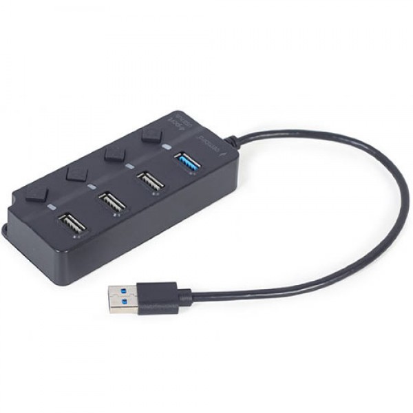 GEMBIRD 4-PORT USB HUB (1XUSB3.1+3XUSB2.0) WITH SWITCHES