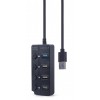 GEMBIRD 4-PORT USB HUB (1XUSB3.1+3XUSB2.0) WITH SWITCHES