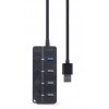 GEMBIRD 4-PORT USB HUB (1XUSB3.1+3XUSB2.0) WITH SWITCHES