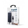 GEMBIRD 4-PORT USB HUB (1XUSB3.1+3XUSB2.0) WITH SWITCHES